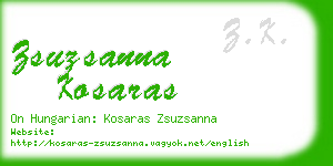 zsuzsanna kosaras business card